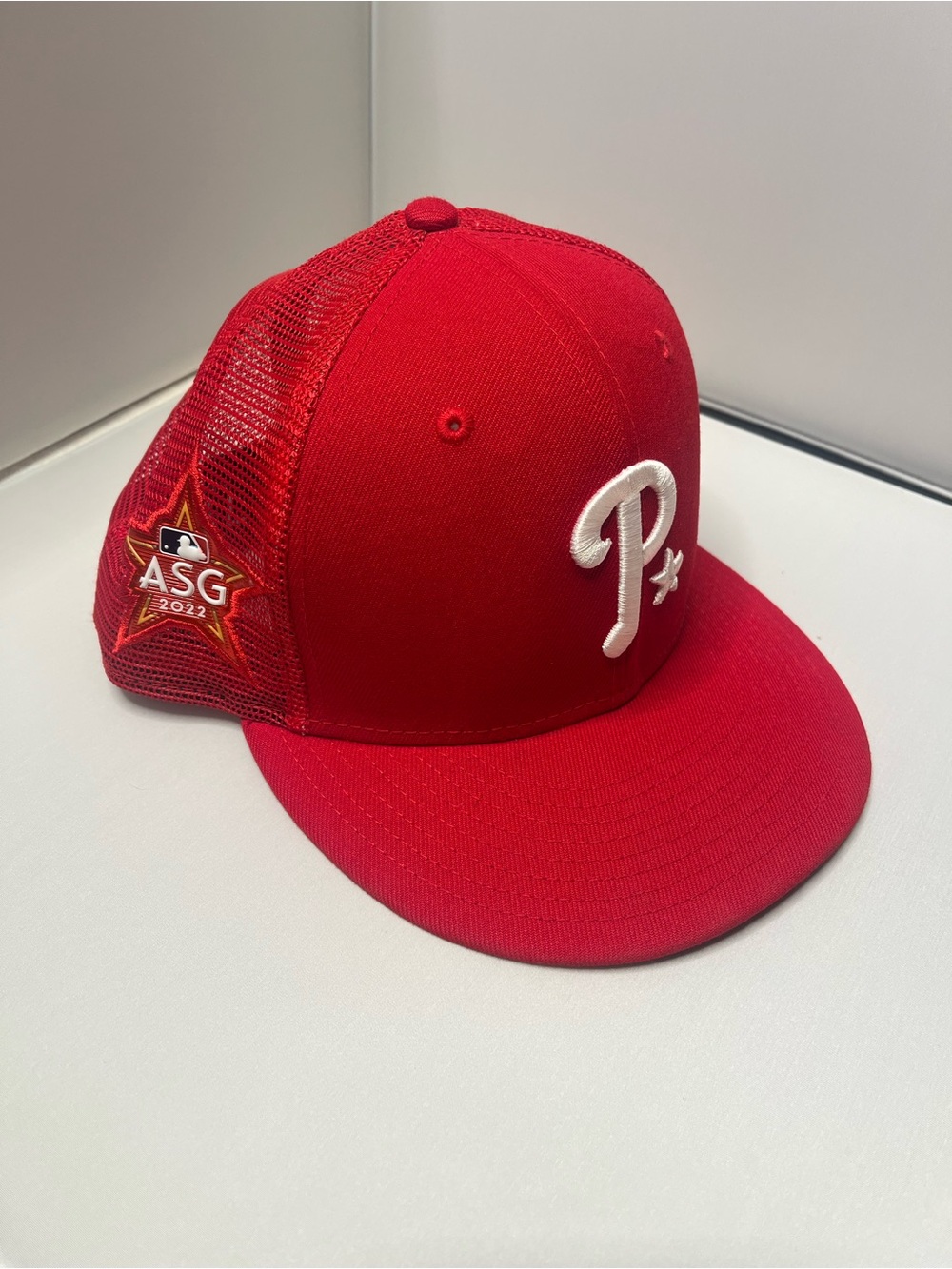 New Era MLB Philadelphia Phillies 2022 All Star Game Fitted Red Hat Cap 7 1/2
